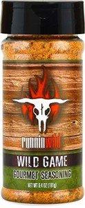 Gourmet Wild Game Seasoning | Premium Game Meat Rub for Venison, Lamb, Deer, Sausage, Jerky, Boar, Turkey, Elk, and more! | No Artificial Flavors, No MSG Added | Runnin' Wild Foods, 6.4 ounces