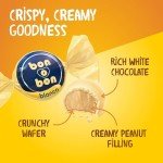 Bon o Bon White Chocolate Bon Bons, Decadent White Chocolate Truffles with a Creamy Peanut & Wafer Filling, 15g x 30 Bonbons