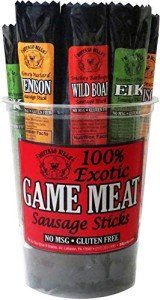 Buffalo Bills Exotic Game Meat Sausage Sticks (mixed 1oz sticks - elk, venison and wild boar)