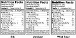 Buffalo Bills Exotic Game Meat Sausage Sticks (mixed 1oz sticks - elk, venison and wild boar)