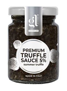 Premium Minced Black Truffle Sauce (90 g) (3.17 oz), Truffle Zest, Salsa Tartufata, Black Truffle Pate Spread, Seasoning, An Indulgent Delight from Italy by GL Truffle Gourmet LIne