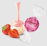 Strawberries & Cream 50ct - White Chocolate Truffles with a Smooth Melting Filling - Individually Wrapped Bulk Candy - Pink Wrapped Candy - Great Gift an Even Better Treat