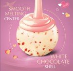 Strawberries & Cream 50ct - White Chocolate Truffles with a Smooth Melting Filling - Individually Wrapped Bulk Candy - Pink Wrapped Candy - Great Gift an Even Better Treat