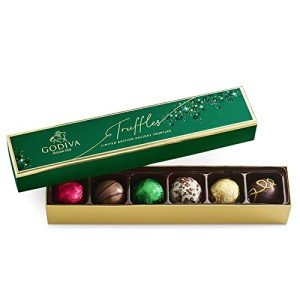 Godiva Holiday Assorted Gourmet Chocolate Truffles, 6 pc