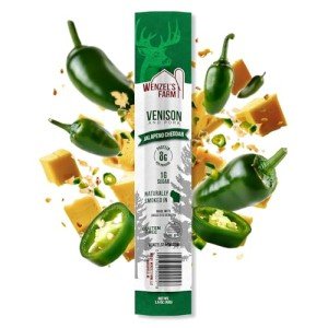 Jalapeno Cheddar Venison Snack Sticks - 8 Pack