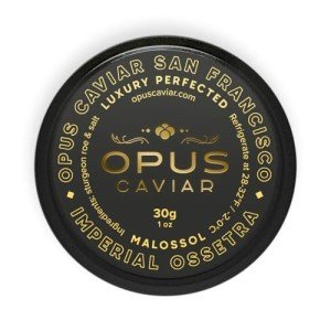 Opus Imperial Osetra Black Caviar - Great with Blinis for Caviar Food as Fresh Cavier Fish Roe, Osetra Non-Pasteurized Sturgeon Cabiar, Affordable Gourmet Cavier, Ossetra Sturgeon Roe 1oz / 30g