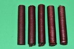 TWO PACKS 21mm collagen casings for 50 lbs of snack sticks. For homemade Slim Jim sausage. Just add beef, venison, pork etc. 5 strands per pack. From Smokehouse Chef
