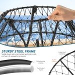 QualyQualy Crab Ring Trap Net, Ring Crab Kit Lobster Hoop, Portable Folded Crab Cage, Crabing Accessories with Bait, Heavy Crab Nets for Crabbing, 32" x16.5'', 2 Pack