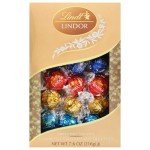 Lindt LINDOR Assorted Chocolate Candy Truffles, Dark Chocolate, Milk Chocolate and White Chocolate Truffles with Smooth Truffle Center, 7.6 oz Box