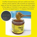 TINDEE'S Authentic Black Truffle Honey | 12.6oz Premium Infused Honey | Gourmet & Luxurious Foodie Delight | Perfect for Cheese Boards & Unique Gifts