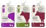 Serenity Kids Regenerative Land to Market Verified Baby Food Pouch Bundle | 6 Each of Grass Fed Bison, Beef & Ginger, and Beef (18 Count)