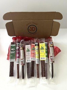 Jerky Dynasty Bayou Mix - Exotic Beef Jerky Snack Packs with Venison, Wild Boar & Alligator - Unique Flavors from Around the World in Slim Stick Style Jerky Variety Pack - (10 Pack)