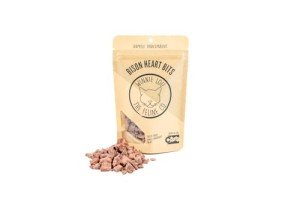 Winnie Lou Grass-Fed Bison Heart Bits Cat Treats, 3 Packs - Single Ingredient, High Protein Cat Food Snacks, Grain Free & Made in The USA, with Taurine, Iron & Zinc for Healthy Cats