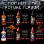 Melinda’s Ghost Pepper Collection - Ghost Pepper Hot Sauce Gift Set - Includes Ghost Pepper Hot Honey, Ghost Black Truffle Hot Sauce, Ghost Buffalo Ranch & More - 68 Fl Oz, 6 Pack