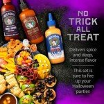 Melinda’s Ghost Pepper Collection - Ghost Pepper Hot Sauce Gift Set - Includes Ghost Pepper Hot Honey, Ghost Black Truffle Hot Sauce, Ghost Buffalo Ranch & More - 68 Fl Oz, 6 Pack
