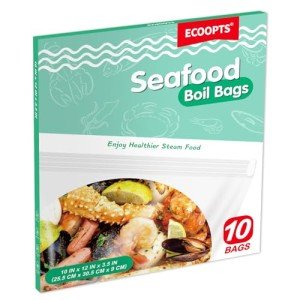 10×Seafood Boil Bags Medium Size Boil Bag for fish, crab, shrimp, and veggies - cooking and storage bag (Medium)