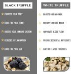 PROFINE Truffle PRO Mushroom Powder 25- in - 1 Super Blend with Black Truffle and White Truffle - USDA Organic - Supplement - Add to Coffee/Tea/Smoothies - Whole Mushrooms - No fillers