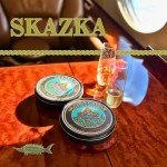 SKAZKA CAVIAR - Tsar Reserve Golden Osetra Caviar, Premium Light Golden Fish Roe Delicacy, Caviar Eggs from Osetra Sturgeon, Caviar Food, Overnight Delivery - Nutty Flavor - 16 Oz