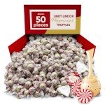 White Chocolate Peppermint Truffles 50ct - Individually Wrapped Bulk White Chocolate Candy with Smooth Peppermint Truffle Center - Chocolate Candy for Holidays and Gifts