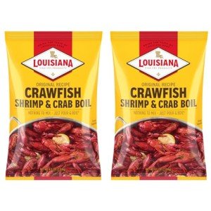 Louisiana Fish Fry Products Crawfish, Shrimp & Crab Boil Seasoning - Spicy & Delicious Seafood Powder Complete Seasoning - Low Salt Cajun Seasoning (4.5 Pound (Pack of 2))