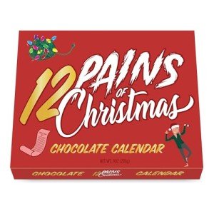 12 Pains of Christmas Advent Calendar 2024 By Astor Chocolate, Funny Holiday Countdown Chocolate Advent Calenday, White Elephant Gag Gift Exchange For Adults Men Women, Milk Truffles, Milk Toffee, Dark Mint Chocolate Gifts