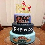 Gold Glitter She Found Her Lobster Cake Topper, Friends Theme Bachelorette, Friends Bridal Shower, Friends Theme Wedding Party Decoration Supplies