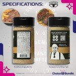 Kinder’s Prime Steak with Black Garlic & Truffle Rub Premium Barbecue Seasoning BBQ Spice 2 pk Choice Bundle (10 oz) + BBQ Guide & Keychain Bottle Opener (4 Items)!
