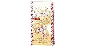 Lindt Chocolate Lindor Truffles "White Chocolate Peppermint" Bag, 6 Ounce