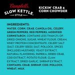 Campbell's Slow Kettle Style Kickinâ€™ Crab and Corn Chowder, 15.5 Ounce Microwavable Bowl (Pack of 8)