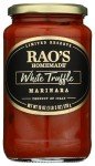RAOS RSV White Truffle Marinara Pasta Sauce, 19 OZ