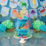 Sea Ocean Cake Toppers Under the Sea Cake Decorations with Turtle Octopus Whale Crab Starfish Fish for Sea Theme Birthday Party Baby Shower (Ocean)