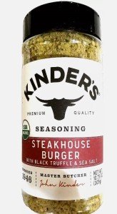 Kinders Organic Steakhouse Burger with Black Truffle and Sea Salt Seasoning (Pack of 2)