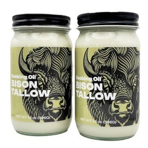 Big Crazy Buffalo Bison Tallow Cooking Oil - 2 pack