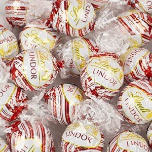 36 Pcs Christmas Candy White Chocolate Peppermint Truffles (Approx. 36 Pcs)