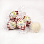 36 Pcs Christmas Candy White Chocolate Peppermint Truffles (Approx. 36 Pcs)