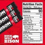 Buck Wild Bison, Bison Meat Stick, 8 Grams of Pure Bison Protein, Pasture Raised, Made in the USA, Incredible Taste, Beef Added (12 Sticks, Variety)