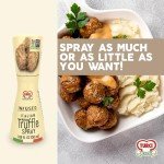 Turci - Infused Italian White Truffle Spray, 1.69 fl oz Finishing Touch on Hot or Cold Dishes, Non-GMO, Preservative Free, Food Truffle Spray, Authentic Italian Truffle (1 pack, White Truffle Spray)