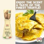 Turci - Infused Italian White Truffle Spray, 1.69 fl oz Finishing Touch on Hot or Cold Dishes, Non-GMO, Preservative Free, Food Truffle Spray, Authentic Italian Truffle (1 pack, White Truffle Spray)