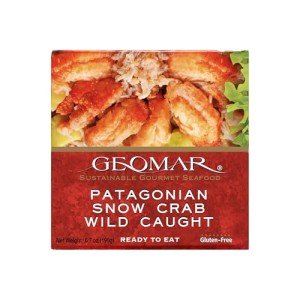 Geomar Patagonian Wild-Caught Snow Crab Meat, 6 oz Can | Sustainably-Sourced Tender Crab Meat | High Protein, Low Calorie, Keto-Friendly | Single Pack