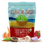 Flavor Seed Tidewater Organic Seafood Seasoning, All Purpose Fish Seasoning for Shrimp, Crab Meat, Lobster and Seafood Boils with Vegetables. Sugar Free, Vegan & Keto Friendly, Resealable 5 oz Pouch