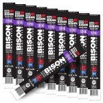 Buck Wild Bison, Bison Meat Stick, 8 Grams of Pure Bison Protein, Pasture Raised, Made in the USA, Incredible Taste, Beef Added (10 Sticks, Teriyaki)