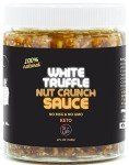 SAUCE UP 100% Natural Trio-Nut-Crunch 6oz- Premium Ingredients, Vegan, Keto, GF, Zero Msg, Flavor Bomb, (Roasted, Crunchy, Nutty, Sweet, Flavorful, Savory)- Good on Anything Sauce/Oil (White Truffle)
