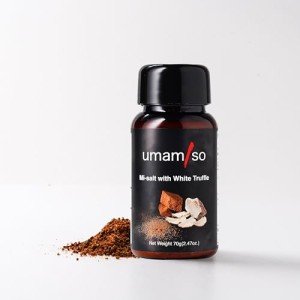 Umamiso Mi-Salt with Barley & White Truffle 2.47 oz Plant-Based, Gourmet Seasoning For Cooking, Fries, Popcorn, Grilled Fish, Meats | Unique Aromas Sweetness, & Richness