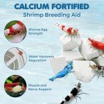 SunGrow Shrimp Rocks for Aquarium, 4-oz. Calcium Stones for Shrimp, Freshwater Aquarium Calcium Rocks for Snails, Recreate Shrimp Habitat, Feeder Discs for Crabs & Crayfish, Snail Tank Accessories