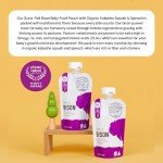 Serenity Kids Baby Food Pouches, Grass Fed Bison with Organic Kabocha Squash & Spinach, For 6+ Months, 3.5 Ounce Pouch (12 Count)