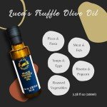Luca's Truffles Black Truffle Oil Infused - Premium Italian Extra Virgin Olive Oil - Non-GMO, Gluten-Free, Gourmet Oil for Cooking & Seasoning, 3.38 fl. oz