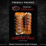 Nordic Catch Wild, Cold Water Atlantic Maine Lobster Tails - Fresh, Individually Frozen Lobster Sustainably Caught in Maine’s North Atlantic Cold Water, Culinary Favorite for Firmness, Texture & Taste (3 Pack)