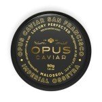 Opus Imperial Osetra Black Caviar - Great with Blinis for Caviar Food as Fresh Cavier Fish Roe, Osetra Non-Pasteurized Sturgeon Cabiar, Affordable Gourmet Cavier, Ossetra Sturgeon Roe 1.8oz / 50g