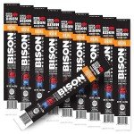 Buck Wild Bison, Bison Meat Stick, 8 Grams of Pure Bison Protein, Pasture Raised, Made in the USA, Incredible Taste, Beef Added (10 Sticks, Original)