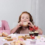 24 Red Glitter Crab Cupcake Toppers for Parties